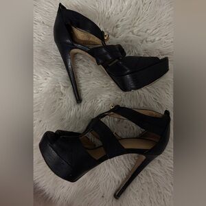 Michael Kors Black Strappy Heels